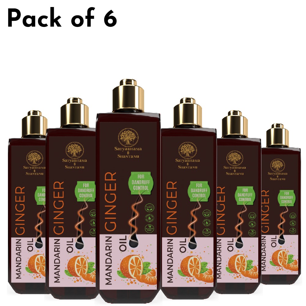 Mandarin Ginger Hair Oil (200 ml) Pack Of 6